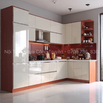 Top Màu Sắc & Phong Cách Tủ Bếp Nhựa PVC Hiện Đại Cho Bếp Nhỏ
