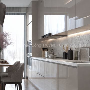 Những Gam Màu Tủ Bếp Nhựa Acrylic Được Ưa Chuộng Nhất Trong Thiết Kế Tủ Bếp 2026