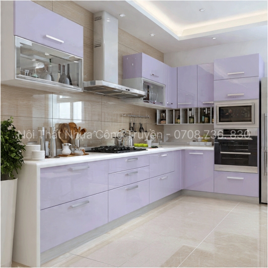 Các Mẫu Tủ Bếp Nhựa PVC Đẹp 2025 – Sang Trọng, Hiện Đại, Bền Bỉ