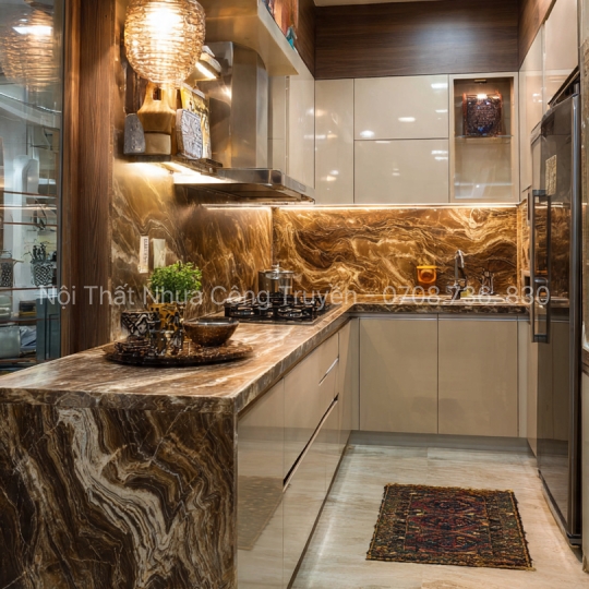 Tủ Bếp Nhựa Acrylic Chữ L – Giải Pháp Tối Ưu Không Gian Bếp Hiện Đại 2026