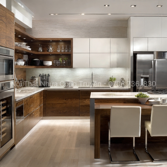 Tủ Bếp Nhựa Chữ I – Giải Pháp Bếp Nhỏ, Hiện Đại & Tiện Nghi