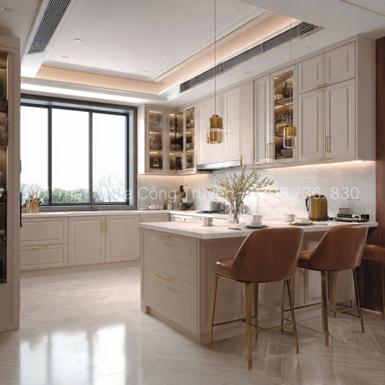 Tủ Bếp Nhựa Chữ U – Không Gian Bếp Cao Cấp & Tiện Nghi