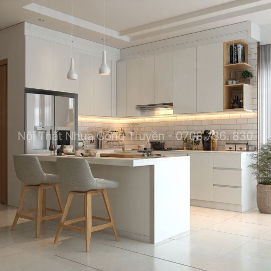 Top Màu Sắc & Phong Cách Tủ Bếp Nhựa PVC Hiện Đại Cho Bếp Nhỏ