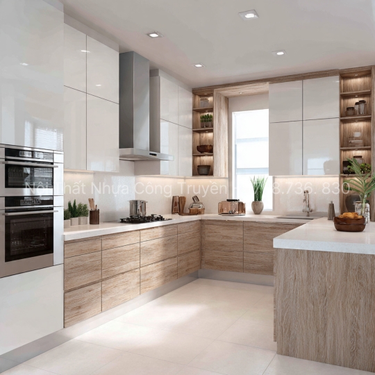 Top Màu Sắc & Phong Cách Tủ Bếp Nhựa PVC Hiện Đại Cho Bếp Nhỏ