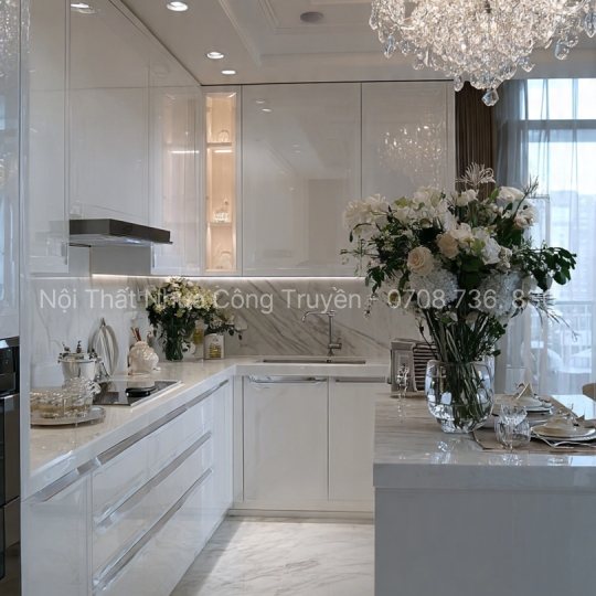 Tủ Bếp Acrylic Với Thiết Kế Thanh Lịch Sang Trọng – Biểu Tượng Không Gian Bếp Đẳng Cấp 2026
