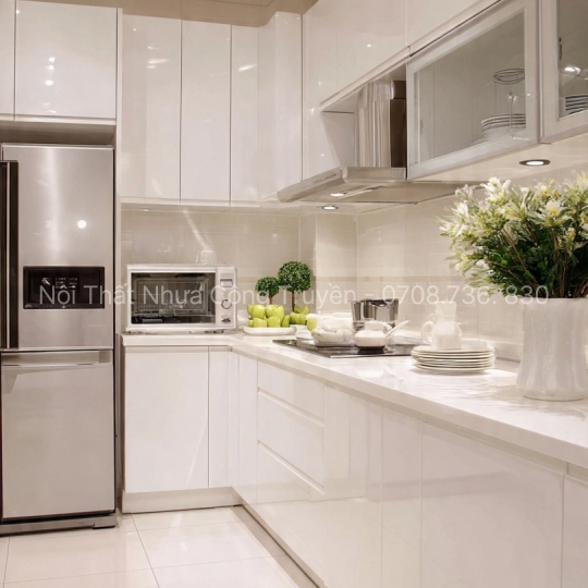 Thiết Kế & Thi Công Tủ Bếp Nhựa PVC Cao Cấp