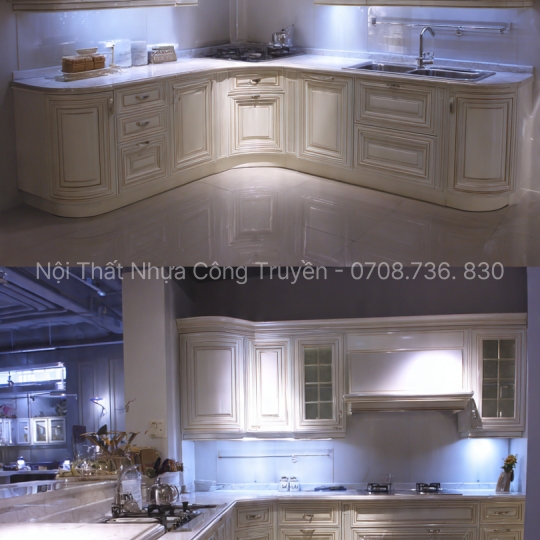 Thiết Kế & Thi Công Tủ Bếp Nhựa PVC Cao Cấp