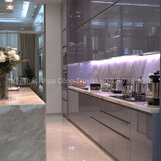 Thiết Kế & Thi Công Tủ Bếp Nhựa PVC Cao Cấp