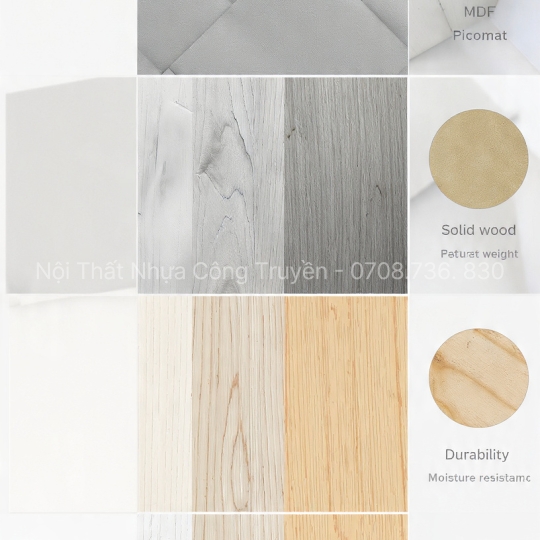 So Sánh Tủ Bếp Nhựa Picomat Và Tủ MDF – Gỗ Tự Nhiên – ABS: Nên Chọn Loại Nào Cho Nhà Phố Hiện Đại 2025?