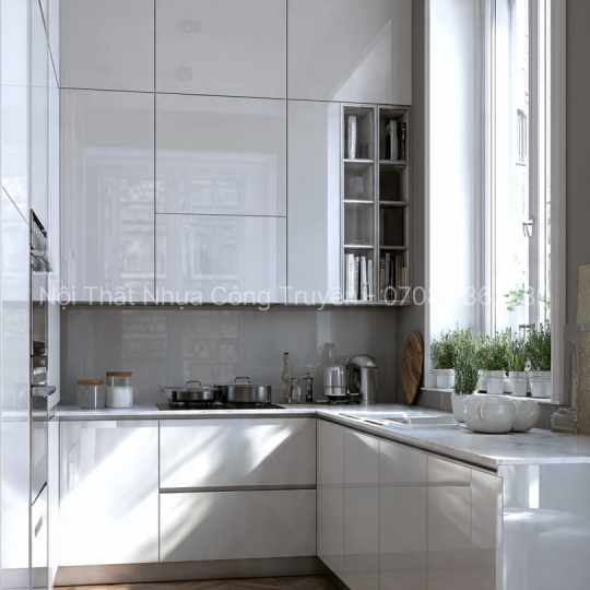 Mẫu Tủ Bếp Picomat Chữ L – Giải Pháp Tối Ưu Không Gian Bếp Nhỏ Hiện Đại 2025