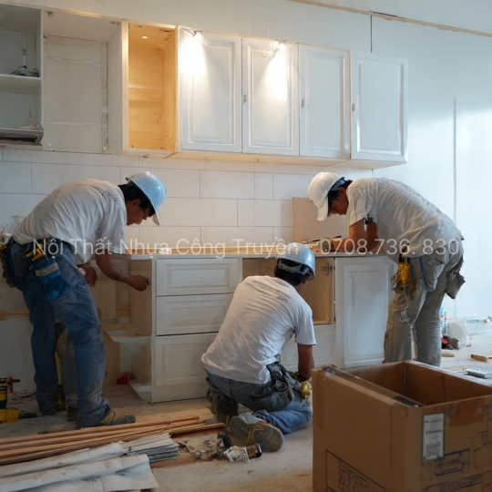 Top Mẫu Tủ Bếp Nhựa Có Quầy Bar Mini Đẹp Mê Ly – Xu Hướng Nội Thất Nhà Phố 2025 | Nội Thất Nhựa Công Truyền