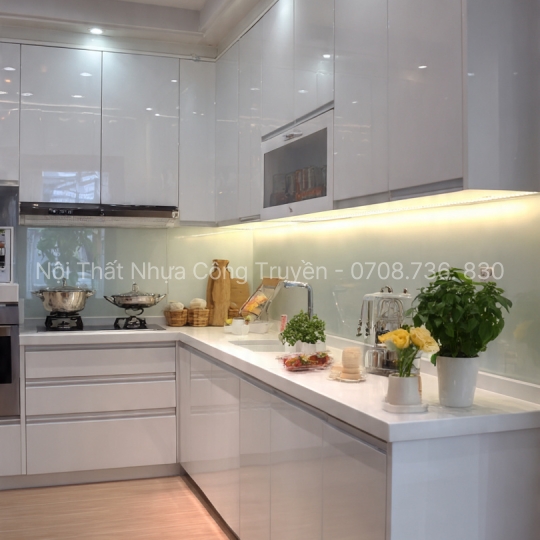 Những Gam Màu Tủ Bếp Nhựa Acrylic Được Ưa Chuộng Nhất Trong Thiết Kế Tủ Bếp 2026