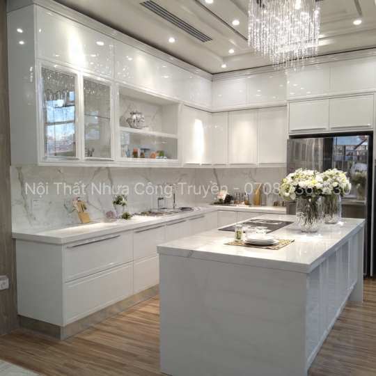 Báo Giá Tủ Bếp Nhựa PVC Theo Yêu Cầu – Nội Thất Nhựa Công Truyền