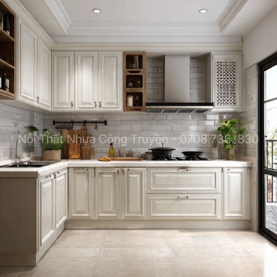 Top 10 Mẫu Tủ Bếp Nhựa Đẹp Cho Nhà Nhỏ – Tiết Kiệm Chi Phí, Vẫn Sang Trọng