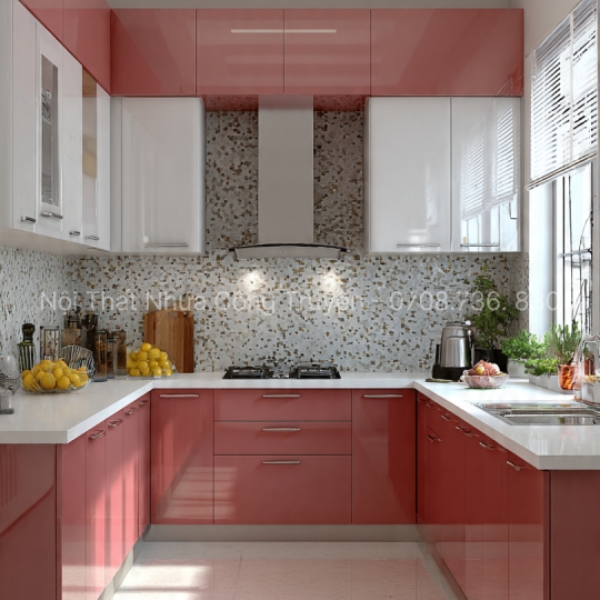 Tủ Bếp Nhựa Acrylic Chữ U – Giải Pháp Thiết Kế Cao Cấp Cho Không Gian Bếp Rộng & Hiện Đại 2026